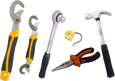 

Asraw Hand Tool Kit(6 Tools), Multicolor