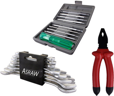 

Asraw Hand Tool Kit(11 Tools), Multicolor