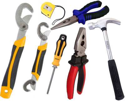 

Asraw Hand Tool Kit(7 Tools), Multicolor