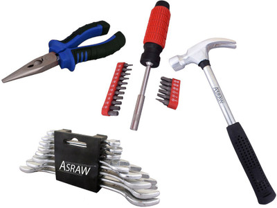 

Asraw Hand Tool Kit(12 Tools), Multicolor