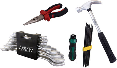 

Asraw Hand Tool Kit(12 Tools), Multicolor