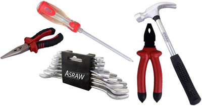 

Asraw Hand Tool Kit(13 Tools), Multicolor