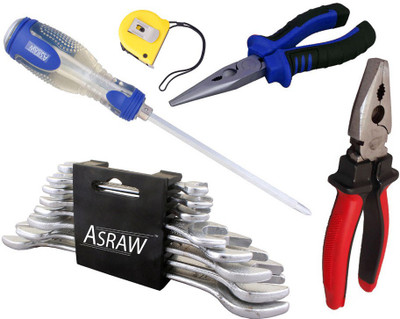 

Asraw Hand Tool Kit(13 Tools), Multicolor