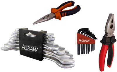 

Asraw Hand Tool Kit(12 Tools), Multicolor