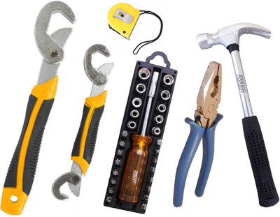 

Asraw Hand Tool Kit(6 Tools), Multicolor