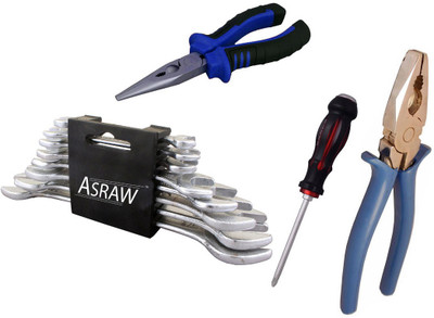 

Asraw Hand Tool Kit(12 Tools), Multicolor