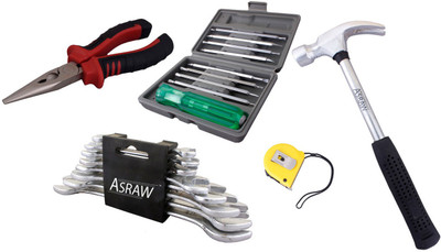 

Asraw Hand Tool Kit(13 Tools), Multicolor