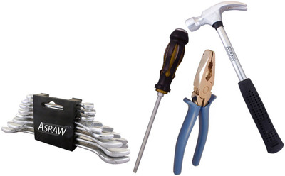 

Asraw Hand Tool Kit(12 Tools), Multicolor