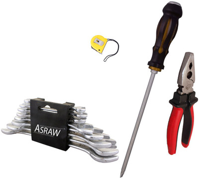 

Asraw Hand Tool Kit(12 Tools), Multicolor