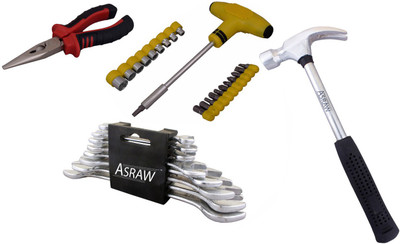 

Asraw Hand Tool Kit(12 Tools), Multicolor