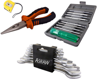 

Asraw Hand Tool Kit(12 Tools), Multicolor