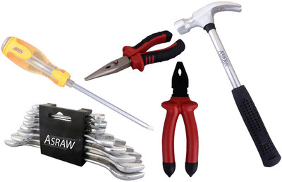 

Asraw Hand Tool Kit(13 Tools), Multicolor