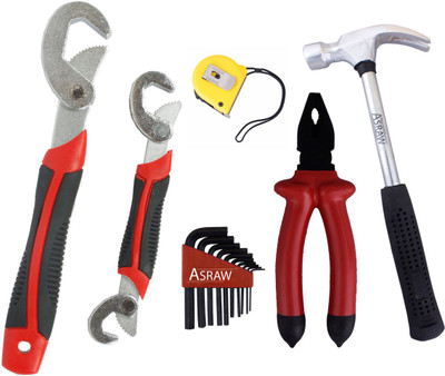 

Asraw Hand Tool Kit(6 Tools), Multicolor