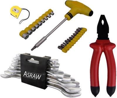 

Asraw Hand Tool Kit(12 Tools), Multicolor