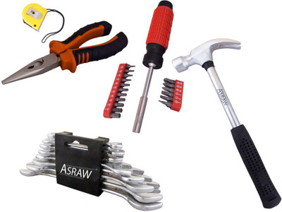 

Asraw Hand Tool Kit(13 Tools), Multicolor