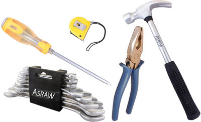 

Asraw Hand Tool Kit(13 Tools), Multicolor
