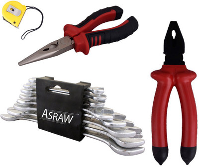 

Asraw Hand Tool Kit(12 Tools), Multicolor