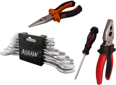 

Asraw Hand Tool Kit(12 Tools), Multicolor