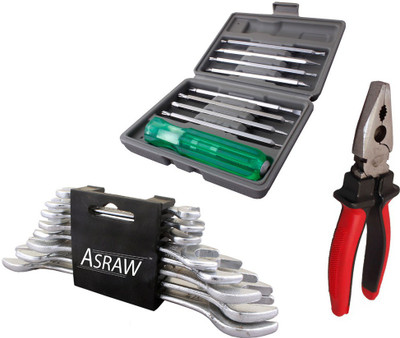 

Asraw Hand Tool Kit(11 Tools), Multicolor