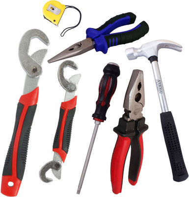 

Asraw Hand Tool Kit(7 Tools), Multicolor