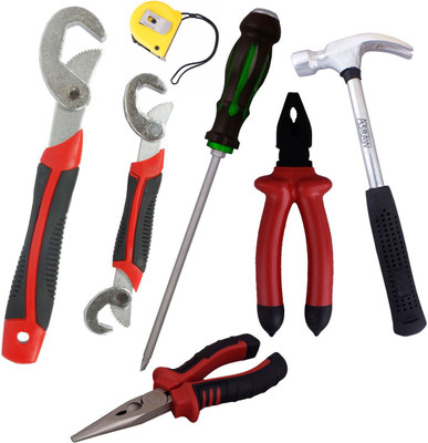 

Asraw Hand Tool Kit(7 Tools), Multicolor