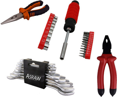 

Asraw Hand Tool Kit(12 Tools), Multicolor