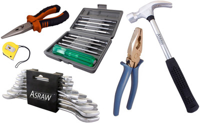 

Asraw Hand Tool Kit(14 Tools), Multicolor