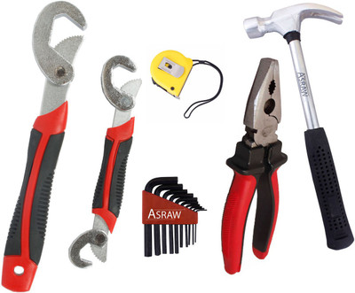 

Asraw Hand Tool Kit(6 Tools), Multicolor
