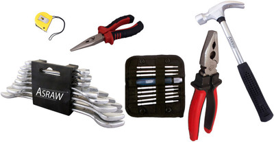Asraw Hand Tool Kit(14 Tools), Multicolor