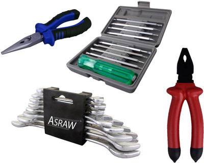 

Asraw Hand Tool Kit(12 Tools), Multicolor