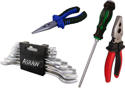 

Asraw Hand Tool Kit(12 Tools), Multicolor