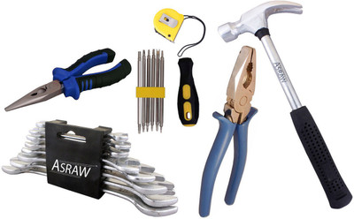 

Asraw Hand Tool Kit(14 Tools), Multicolor