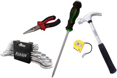 

Asraw Hand Tool Kit(13 Tools), Multicolor