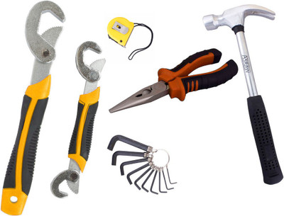 

Asraw Hand Tool Kit(6 Tools), Multicolor