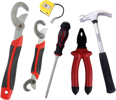 

Asraw Hand Tool Kit(6 Tools), Multicolor