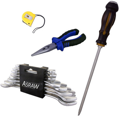 

Asraw Hand Tool Kit(12 Tools), Multicolor