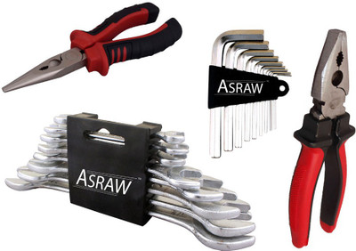 

Asraw Hand Tool Kit(12 Tools), Multicolor