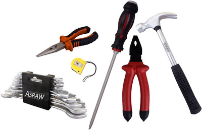

Asraw Hand Tool Kit(14 Tools), Multicolor