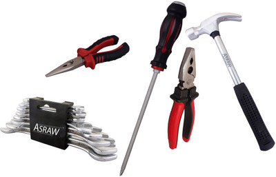 Asraw Hand Tool Kit(13 Tools), Multicolor