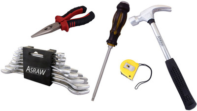 

Asraw Hand Tool Kit(13 Tools), Multicolor