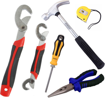 

Asraw Hand Tool Kit(6 Tools), Multicolor