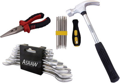 

Asraw Hand Tool Kit(12 Tools), Multicolor