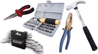 

Asraw Hand Tool Kit(13 Tools), Multicolor