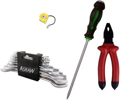 

Asraw Hand Tool Kit(12 Tools), Multicolor