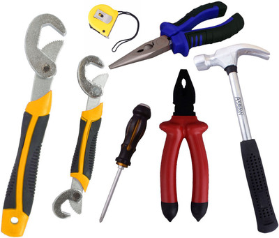 

Asraw Hand Tool Kit(7 Tools), Multicolor