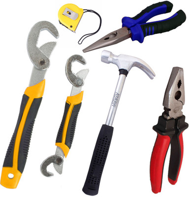 

Asraw Hand Tool Kit(6 Tools), Multicolor