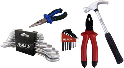 

Asraw Hand Tool Kit(13 Tools), Multicolor