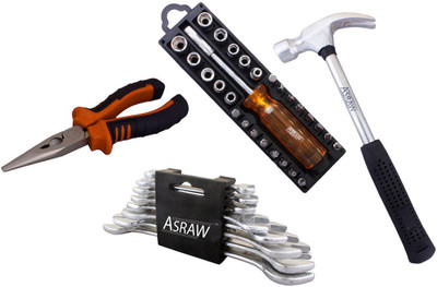 

Asraw Hand Tool Kit(12 Tools), Multicolor