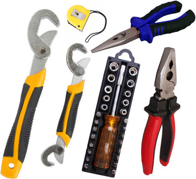 

Asraw Hand Tool Kit(6 Tools), Multicolor