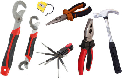 

Asraw Hand Tool Kit(7 Tools), Multicolor